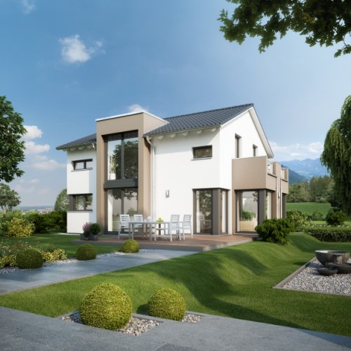 Idyllisches Einfamilienhaus auf grüner Oase
