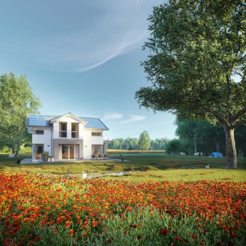 Familienidylle im eigenen Sonnengarten